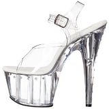 Transparent 18 cm Pleaser ADORE-708LS Talons Aiguilles Plateforme