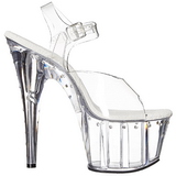 Transparent 18 cm Pleaser ADORE-708LS Talons Aiguilles Plateforme