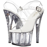 Transparent 18 cm Pleaser ADORE-708LS Talons Aiguilles Plateforme