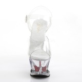 Transparent 18 cm Pleaser MOON-708HRS Plateforme Haut Talon