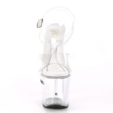 Transparent 18 cm TIPJAR-708RAD sandales plateforme pour stripteaseuse