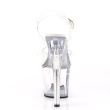 Transparent 18 cm TIPJAR-708RAD sandales plateforme pour stripteaseuse