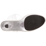 Transparent 18 cm TREASURE-708 sandales plateforme pour stripteaseuse