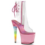 Transparent 18 cm UNICORN-1018C bottines de pole dance