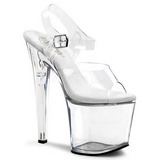 Transparent 19 cm TABOO-708 Plateforme Haut Talon
