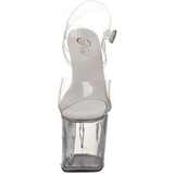 Transparent 19 cm TABOO-708 Plateforme Haut Talon