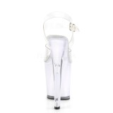 Transparent 20 cm DISCOLITE-808 sandales LED ampoule pour stripteaseuse