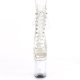 Transparent 20 cm FLAMINGO-1021C bottes plateforme de pole dance