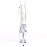 Transparent 20 cm FLAMINGO-1021C bottes plateforme de pole dance