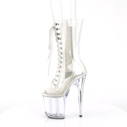 Transparent 20 cm FLAMINGO-1050C bottes plateforme de pole dance