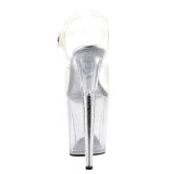 Transparent 20 cm Pleaser FLAMINGO-808MMG chaussures  talons etincelle