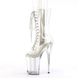 Transparent 23 cm INFINITY-1050C talons trs hauts - bottines plateforme extrme