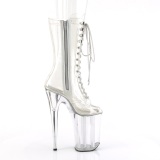 Transparent 23 cm INFINITY-1050C talons trs hauts - bottines plateforme extrme