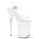 Transparent 23 cm Pleaser INFINITY-908MG chaussures  talons etincelle