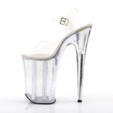 Transparent 23 cm Pleaser INFINITY-908MG chaussures  talons etincelle