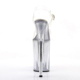 Transparent 23 cm Pleaser INFINITY-908MG chaussures  talons etincelle