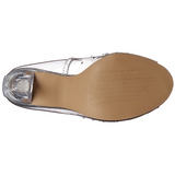 Transparent Cristal 10,5 cm CLEARLY-420 Chaussures Escarpins de Soire