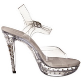 Transparent Strass 13 cm COCKTAIL-508SDT Sandales Talons Hauts