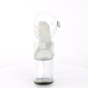 Transparent sandales plateforme 20 cm NAUGHTY-808 sandales talons hauts pleaser