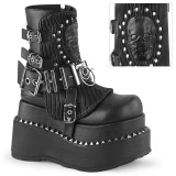 Vegan 11,5 cm BEAR-150 demonia plateforme bottines alternative noir