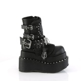 Vegan 11,5 cm BEAR-150 emo bottines compenses plateforme  boucles