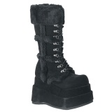 Vegan 11,5 cm BEAR-202 demonia plateforme bottes alternative noir