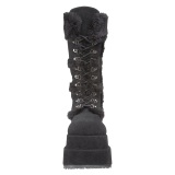 Vegan 11,5 cm BEAR-202 demonia plateforme bottes alternative noir