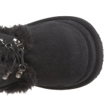 Vegan 11,5 cm BEAR-202 demonia plateforme bottes alternative noir