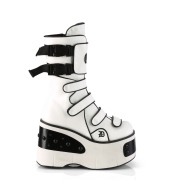 Vegan 11,5 cm KERA-108 demonia plateforme bottes alternative blanc