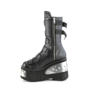 Vegan 11,5 cm KERA-108 demonia plateforme bottes alternative noir