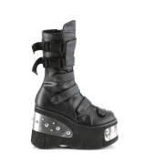 Vegan 11,5 cm KERA-108 demonia plateforme bottes alternative noir