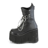 Vegan 11,5 cm KERA-130 demonia plateforme bottines alternative noir