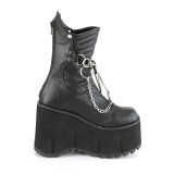 Vegan 11,5 cm KERA-130 demonia plateforme bottines alternative noir