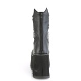 Vegan 11,5 cm KERA-130 demonia plateforme bottines alternative noir