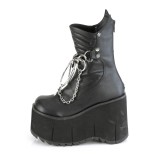 Vegan 11,5 cm KERA-130 demoniacult plateforme bottines alternative noir