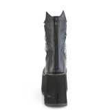 Vegan 11,5 cm KERA-130 demoniacult plateforme bottines alternative noir