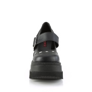 Vegan 11,5 cm SHAKER-23 demonia plateforme chaussure alternative noir