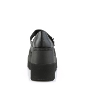 Vegan 11,5 cm SHAKER-23 demonia plateforme chaussure alternative noir