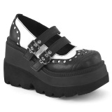 Vegan 11,5 cm SHAKER-27 demonia plateforme chaussure alternative noir