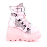 Vegan 11,5 cm SHAKER-602 bottines plateforme compenses lolita