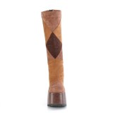 Vegan 13 cm Demonia CAMEL-280-2 bottes plateforme chunky talons pais