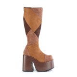 Vegan 13 cm Demonia CAMEL-280-2 bottes plateforme chunky talons pais