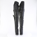 Vegan 13 cm SEDUCE-3080 bottes cuissardes femme talons hauts avec boucles