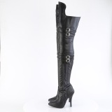 Vegan 13 cm SEDUCE-3080 bottes cuissardes femme talons hauts avec boucles