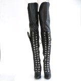 Vegan 13 cm SEDUCE-3082 bottes cuissardes femme talons hauts avec lacets