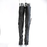 Vegan 13 cm SEDUCE-3082 bottes cuissardes femme talons hauts avec lacets