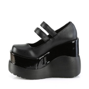 Vegan 13 cm VOID-37 demonia plateforme chaussure alternative noir