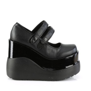 Vegan 13 cm VOID-37 demonia plateforme chaussure alternative noir