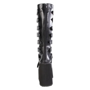 Vegan 14 cm SWING-815 plateforme bottes alternative  boucles noires