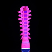 Vegan 14 cm SWING-815UV plateforme bottes alternative  boucles neon